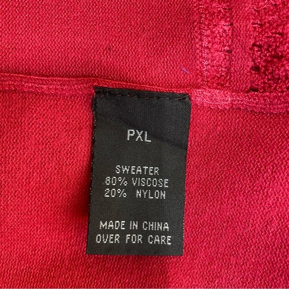 I.N. Studio Petite Dark Melon Laced Color Knit Top - Picture 6 of 7